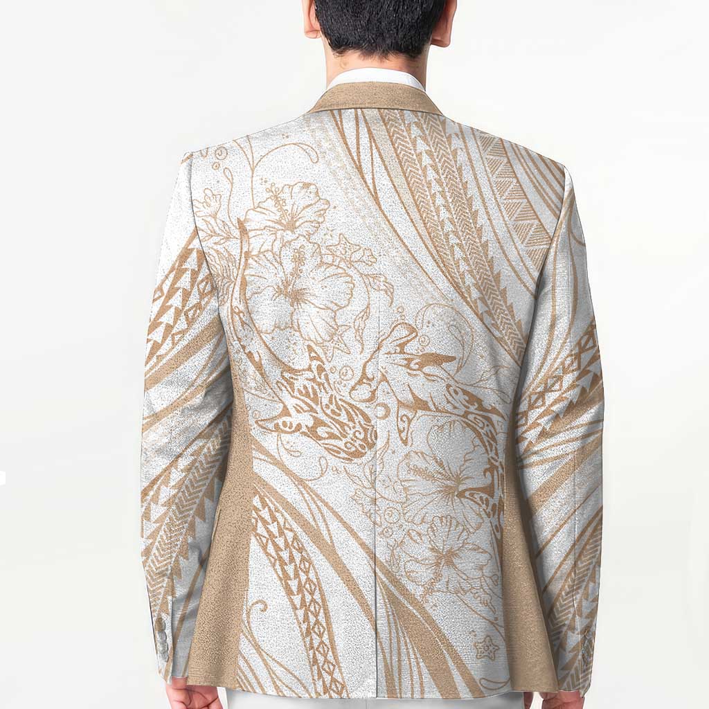 Sharks Couple Dreamy Polynesians Floral Sea Blazer Hazel LT7 - Polynesian Pride