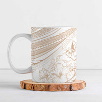 Sharks Couple Dreamy Polynesians Floral Sea Ceramic Mug Hazel LT7 Hazel - Polynesian Pride