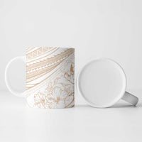Sharks Couple Dreamy Polynesians Floral Sea Ceramic Mug Hazel LT7 - Polynesian Pride
