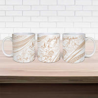 Sharks Couple Dreamy Polynesians Floral Sea Ceramic Mug Hazel LT7 - Polynesian Pride