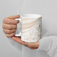 Sharks Couple Dreamy Polynesians Floral Sea Ceramic Mug Hazel LT7 - Polynesian Pride
