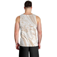 Sharks Couple Dreamy Polynesians Floral Sea Men Tank Top Hazel LT7 - Polynesian Pride