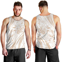 Sharks Couple Dreamy Polynesians Floral Sea Men Tank Top Hazel LT7 - Polynesian Pride