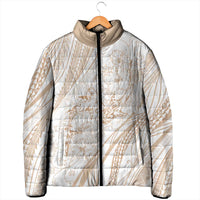 Sharks Couple Dreamy Polynesians Floral Sea Padded Jacket Hazel LT7 - Polynesian Pride