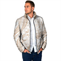 Sharks Couple Dreamy Polynesians Floral Sea Padded Jacket Hazel LT7 - Polynesian Pride
