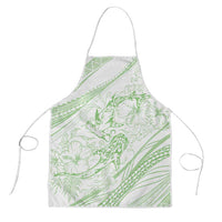 Sharks Couple Dreamy Polynesians Floral Sea Apron Emerald LT7 Emerald - Polynesian Pride