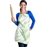 Sharks Couple Dreamy Polynesians Floral Sea Apron Emerald LT7 - Polynesian Pride