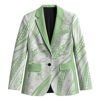 Sharks Couple Dreamy Polynesians Floral Sea Blazer Emerald LT7 Unisex Emerald - Polynesian Pride