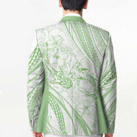 Sharks Couple Dreamy Polynesians Floral Sea Blazer Emerald LT7 - Polynesian Pride