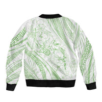 Sharks Couple Dreamy Polynesians Floral Sea Bomber Jacket Emerald LT7 - Polynesian Pride