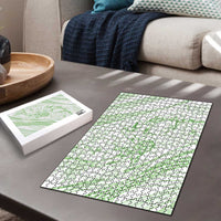 Sharks Couple Dreamy Polynesians Floral Sea Puzzle Emerald LT7 - Polynesian Pride