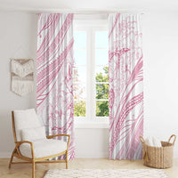 Sharks Couple Dreamy Polynesians Floral Sea Window Curtain Pink LT7 - Polynesian Pride