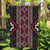 Red Tukutuku Pattern Aotearoa Garden Flag Niho Taniwha and Puhoro Motifs