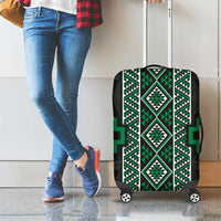 Jade Tukutuku Pattern Aotearoa Luggage Cover Niho Taniwha and Puhoro Motifs LT7 - Polynesian Pride