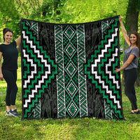 Jade Tukutuku Pattern Aotearoa Quilt Niho Taniwha and Puhoro Motifs LT7 - Polynesian Pride