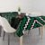 Jade Tukutuku Pattern Aotearoa Tablecloth Niho Taniwha and Puhoro Motifs