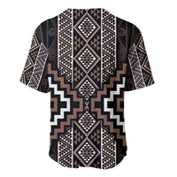Classic Tukutuku Pattern Aotearoa Baseball Jersey Niho Taniwha and Puhoro Motifs LT7 - Polynesian Pride
