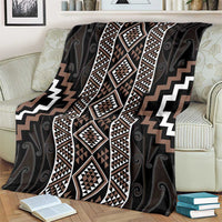 Classic Tukutuku Pattern Aotearoa Blanket Niho Taniwha and Puhoro Motifs LT7 - Polynesian Pride