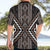 Classic Tukutuku Pattern Aotearoa Hawaiian Shirt Niho Taniwha and Puhoro Motifs