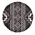 Classic Tukutuku Pattern Aotearoa Spare Tire Cover Niho Taniwha and Puhoro Motifs