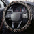 Classic Tukutuku Pattern Aotearoa Steering Wheel Cover Niho Taniwha and Puhoro Motifs