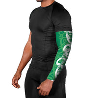 Pounamu Green Maori Arm Sleeves Koru Kowhaiwhai LT7 - Polynesian Pride