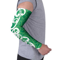 Pounamu Green Maori Arm Sleeves Koru Kowhaiwhai LT7 - Polynesian Pride