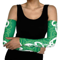 Pounamu Green Maori Arm Sleeves Koru Kowhaiwhai LT7 - Polynesian Pride