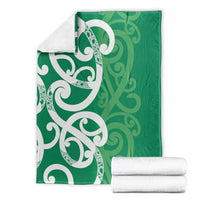 Pounamu Green Maori Blanket Koru Kowhaiwhai LT7 - Polynesian Pride