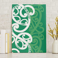 Pounamu Green Maori Canvas Wall Art Koru Kowhaiwhai LT7 Without Frame Green - Polynesian Pride