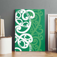 Pounamu Green Maori Canvas Wall Art Koru Kowhaiwhai LT7 - Polynesian Pride