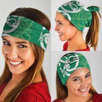 Pounamu Green Maori Neck Gaiter Koru Kowhaiwhai LT7 - Polynesian Pride