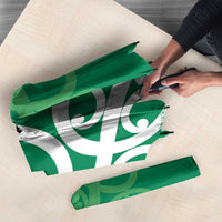 Pounamu Green Maori Umbrella Koru Kowhaiwhai LT7 - Polynesian Pride