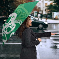 Pounamu Green Maori Umbrella Koru Kowhaiwhai LT7 - Polynesian Pride