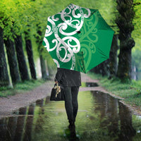 Pounamu Green Maori Umbrella Koru Kowhaiwhai LT7 - Polynesian Pride