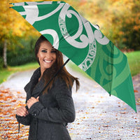 Pounamu Green Maori Umbrella Koru Kowhaiwhai LT7 - Polynesian Pride