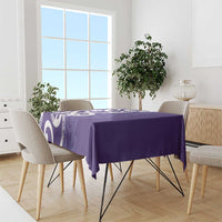 Violet Green Maori Tablecloth Koru Kowhaiwhai LT7 - Polynesian Pride