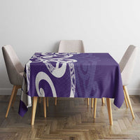 Violet Green Maori Tablecloth Koru Kowhaiwhai LT7 - Polynesian Pride