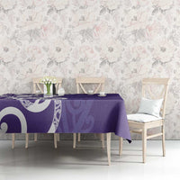 Violet Green Maori Tablecloth Koru Kowhaiwhai LT7 - Polynesian Pride