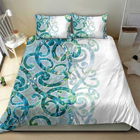 Paua Shell Maori Bedding Set Koru Kowhaiwhai LT7 - Polynesian Pride