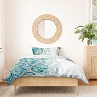 Paua Shell Maori Bedding Set Koru Kowhaiwhai LT7 - Polynesian Pride