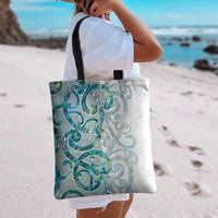 Paua Shell Maori Tote Bag Koru Kowhaiwhai LT7 - Polynesian Pride