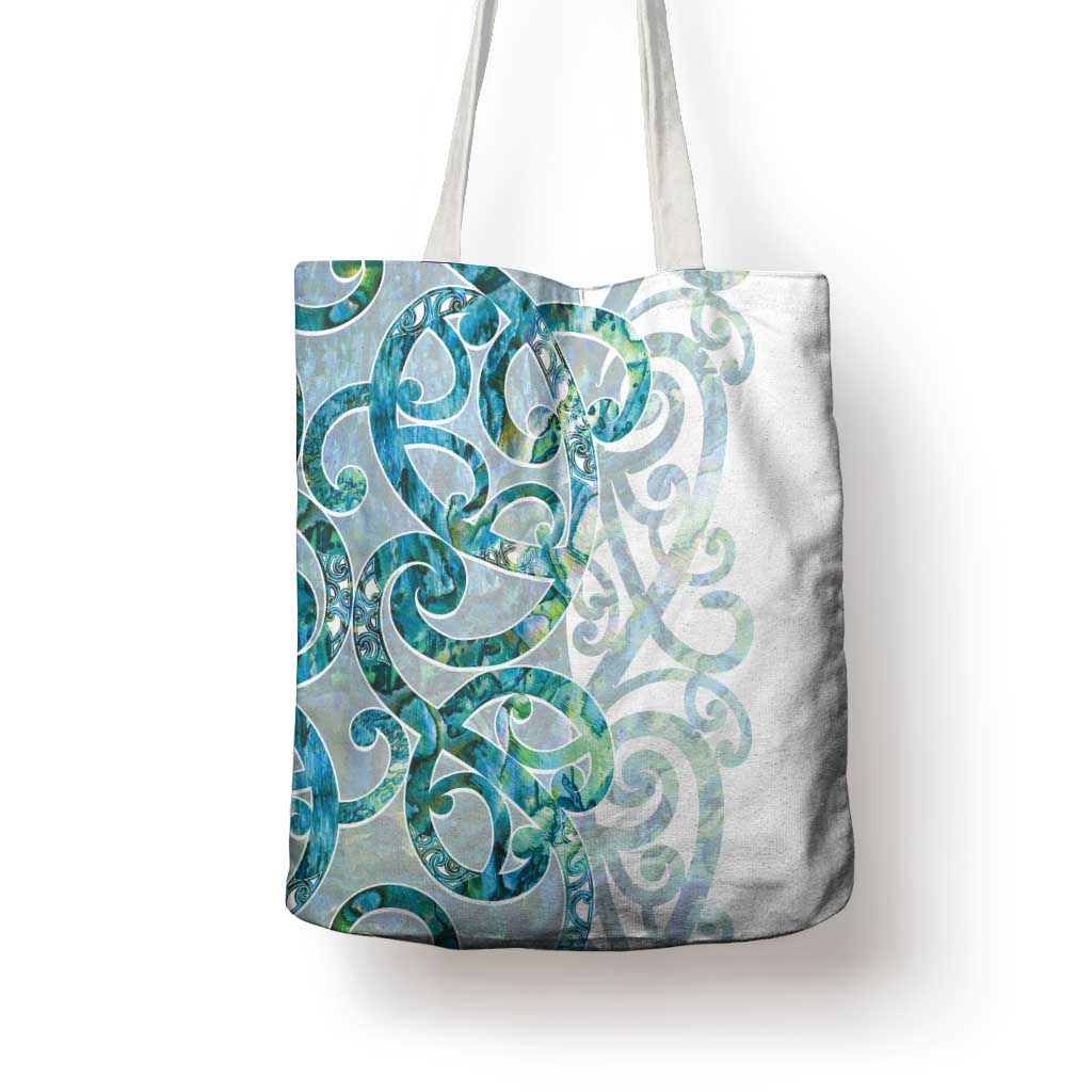 Paua Shell Maori Tote Bag Koru Kowhaiwhai LT7 - Polynesian Pride