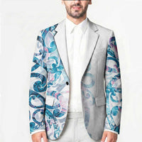 Turquoise Paua Shell Maori Blazer Koru Kowhaiwhai LT7 - Polynesian Pride