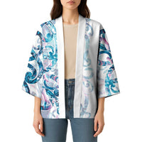 Turquoise Paua Shell Maori Kimono Koru Kowhaiwhai LT7 - Polynesian Pride
