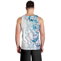 Turquoise Paua Shell Maori Men Tank Top Koru Kowhaiwhai LT7 - Polynesian Pride