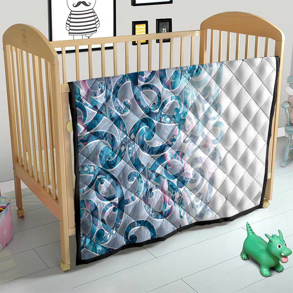 Turquoise Paua Shell Maori Quilt Koru Kowhaiwhai LT7 - Polynesian Pride