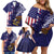 American Samoa Mix US Family Matching Off Shoulder Short Dress and Hawaiian Shirt Flag Day Grunge Style LT7 - Polynesian Pride