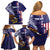 American Samoa Mix US Family Matching Off Shoulder Short Dress and Hawaiian Shirt Flag Day Grunge Style LT7 - Polynesian Pride