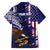 American Samoa Mix US Family Matching Summer Maxi Dress and Hawaiian Shirt Flag Day Grunge Style LT7 - Polynesian Pride